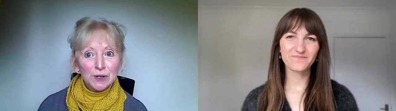 Marianne and Stefy Vaclavikova talking in an online video interview